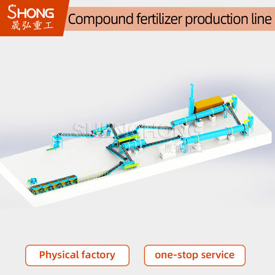380V/50Hz NPK Fertilizer Production Line with 4-6mm Granules and ≥90% Nutrient Content