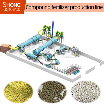 Carbon Steel Rotary Drum Granulator With 20%-40% Moisture and 18.5kw Power For Compound Fertilizer
