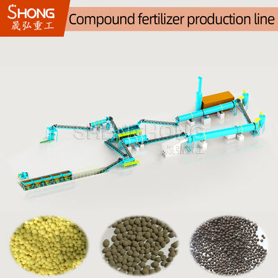 Carbon Steel Rotary Drum Granulator for Large Scale NPK Compound Fertilizer Production with Ball Shape Granules