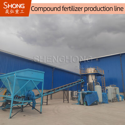 15-20T/H NPK Compound Fertilizer Production Line with 1500-2400mm Rotary Drum Granulator for Ball Shape Granules