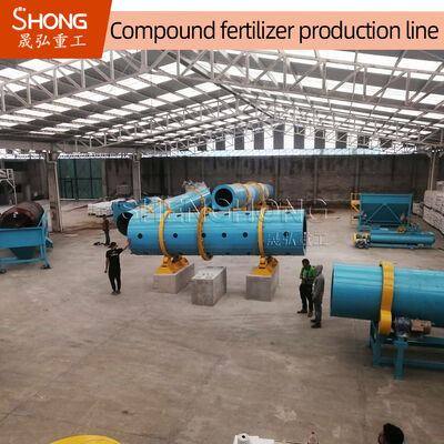 Automated NPK Fertilizer Production Line with 5t/h Capacity, Rotary Drum Granulator, and PLC Control