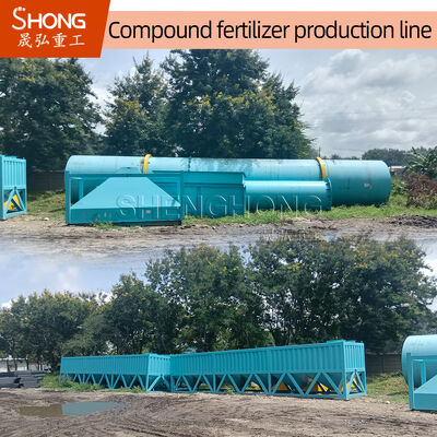 Ball Shape NPK Fertilizer Plant with One Year Guaranteed Compound Fertilizer Granulation
