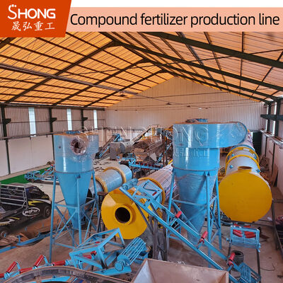 NPK Compound Fertilizer Production Line 15 Tons Per Hour for Ball Shape Granules with Ammonium Nitrate Compatibility