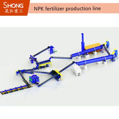 Dry Process NPK Fertilizer Production Line with 2-4mm Granules and ≥90% Nutrient Content