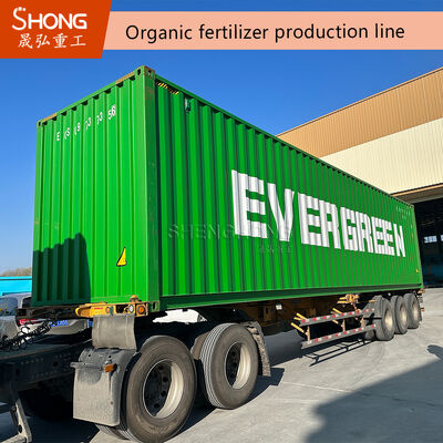 Customized Dimension Carbon Steel Compost Fertilizer Production Line with 37-220kw Power for Organic Fertilizer Making
