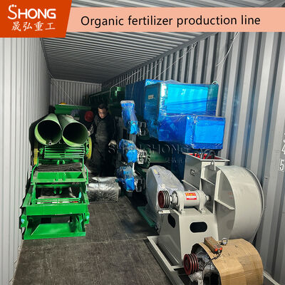 Organic fertilizer production line with complete ten process systems for 1-20 thousand tons per year at 380V or Demand