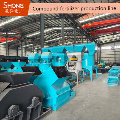 Rotary Drum Ammoniation Granulator NPK Compound Fertilizer Production Line with 50,000-300,000 Tons Annual Output, 40-60% Fuel Reduction, and >30N Crushing Strength