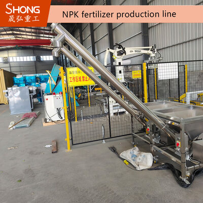 NPK Fertilizer Production Line with Anti-Caking Coating and Automatic Weighing Bagging System Featuring Rotary Drum Coating