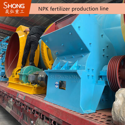 Dry Type Double Roller Granulator Line for Fertilizer and Chemicals with 1-10 Tons Per Hour Capacity and Stainless Steel Construction
