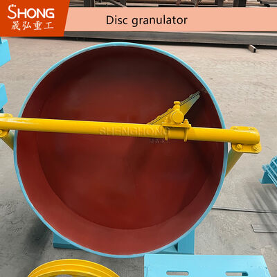 Adjustable Disc Angle Disc Granulator with High Granulating Rate for Spherical Fertilizer Pellets