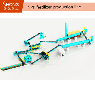 10 T/H Dry Extrusion NPK Fertilizer Production Line with Double Roller Press Granulator