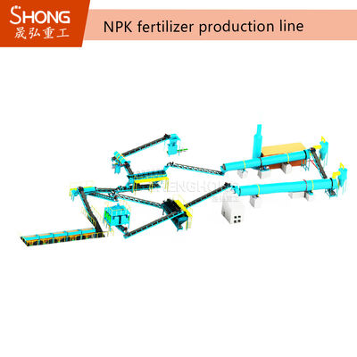 Multi Raw Material Compatible NPK Fertilizer Granulation Line with Roller Press Granulation and Adjustable Granule Size