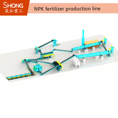 OEM Customized NPK Fertilizer Granulation Equipment with Roller Press Granulation and 1-20 T/H Capacity