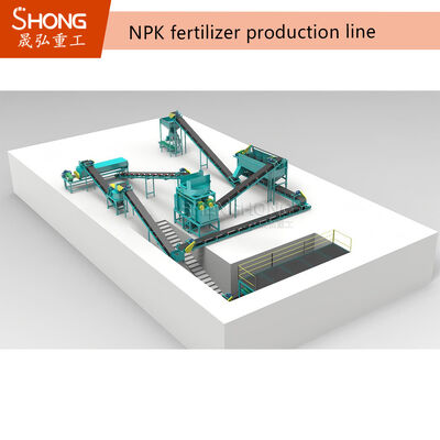 OEM Customized NPK Fertilizer Granulation Equipment with Roller Press Granulation and 1-20 T/H Capacity